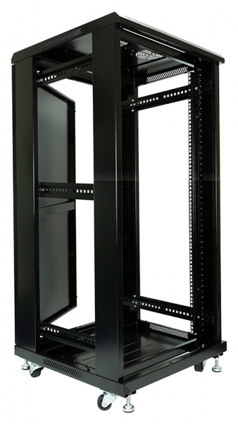 24u 19" Rack c/w Locking Glazed Door