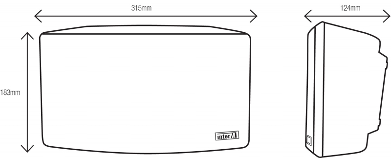 WALL SPEAKER 3W 100V BLACK