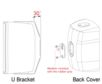 OPTIONAL WS30T-BK BLACK U BRACKET 138991