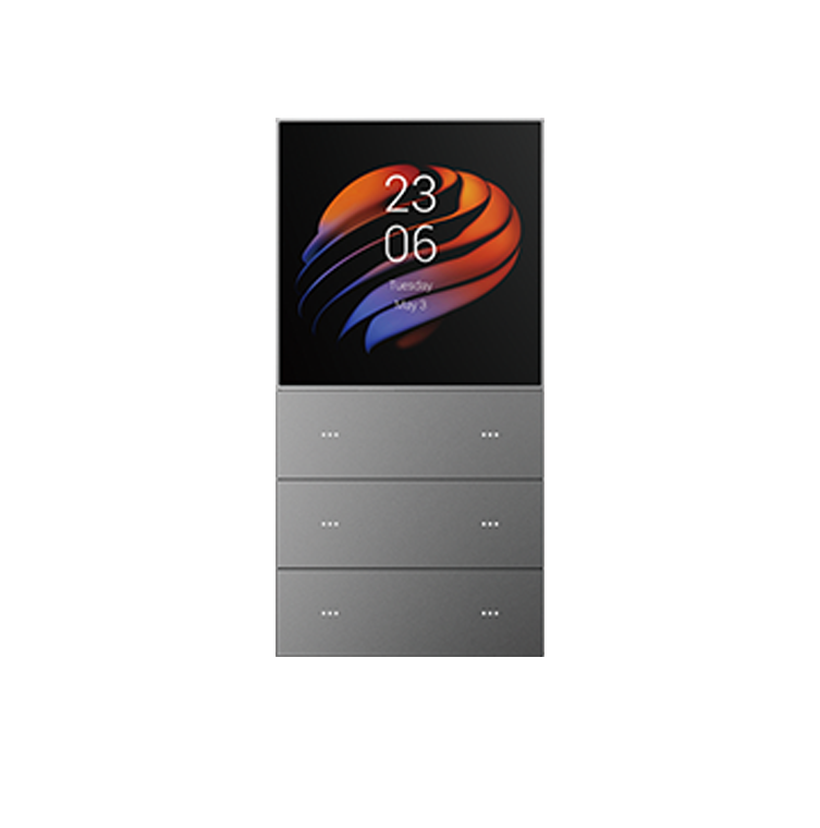 KNX KS53-R2-EU smart wall switch with display and six touch buttons