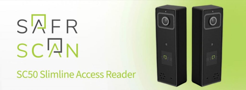 SAFR SCAN reveals new SC50 Slimline Access Reader with face authentication
