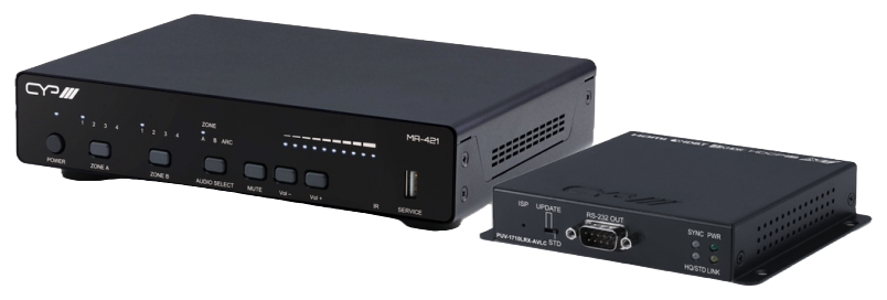 CYP MA-421 AV distribution matrix with PUV-1710LRX-AVLC receiver