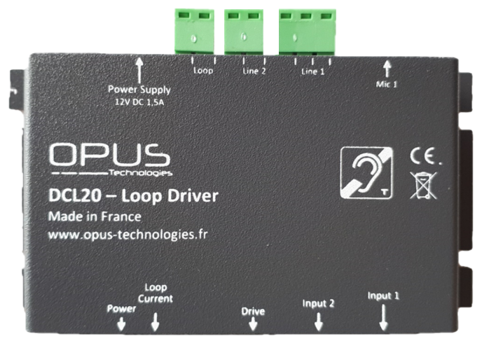 Opus DCL20 induction loop amplifier